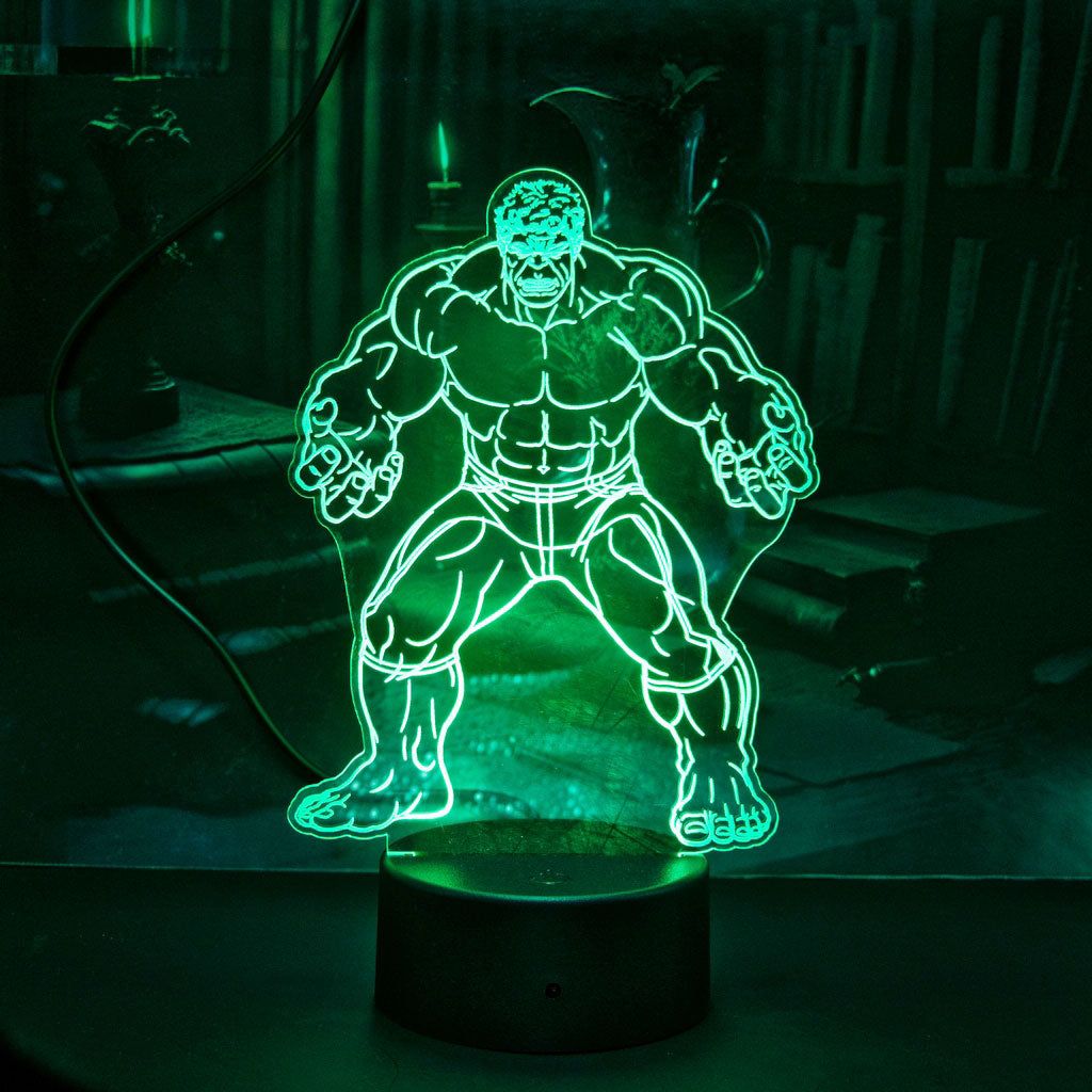 Lampada LED RGB Marvel. Hulk