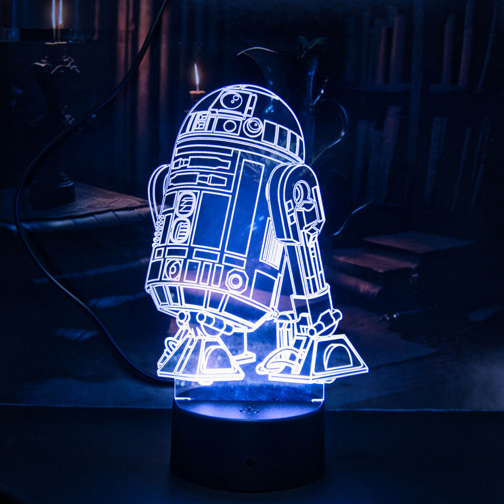 Lampada led motivo star wars, R2D2